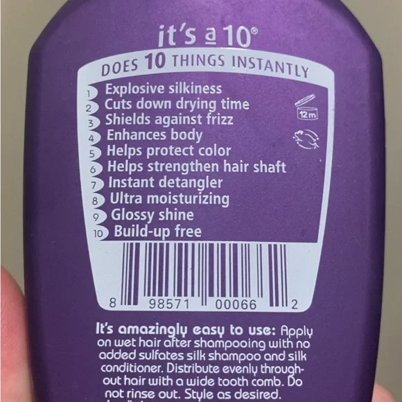 BRAND NEW SILK EXPRESS LEAVE IN CONDITIONER 10OZ BIGGER BOTTLE - Picture 3 of 5